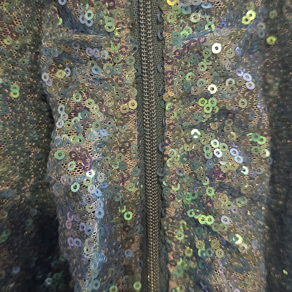 Fashion Nova Blue Sequin Mini Dress - Picture 3 of 6